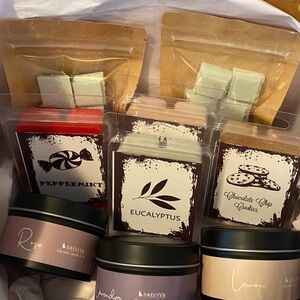 Gift Box- Assorted Scent Wax Melt & Candle Set, organic soy wax homemade